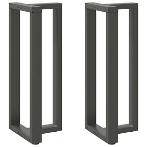 Vidaxl bartafelpoten 2 st t-vormig 40x35x(100-101) cm staal antraciet