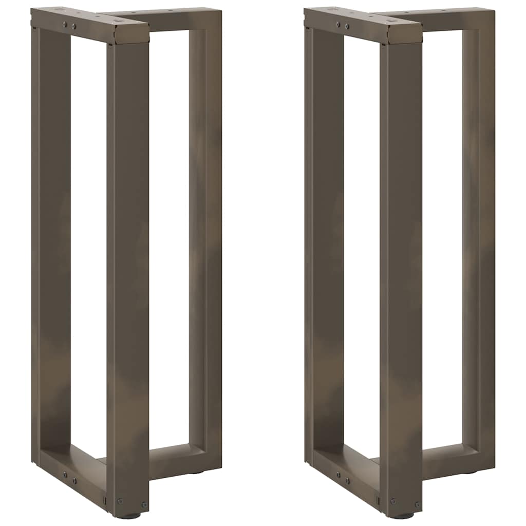 Vidaxl bartafelpoten 2 st t-vormig 40x35x(100-101) cm staal naturel