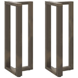 Vidaxl bartafelpoten 2 st t-vormig 40x35x(100-101) cm staal naturel