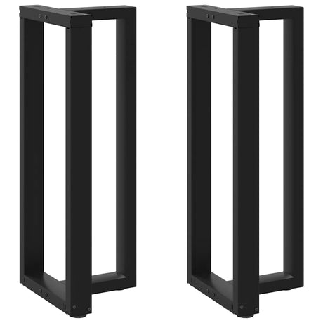 Vidaxl bartafelpoten 2 st t-vormig 50x35x(100-101) cm staal zwart