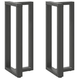Vidaxl bartafelpoten 2 st t-vormig 50x35x(100-101) cm staal antraciet