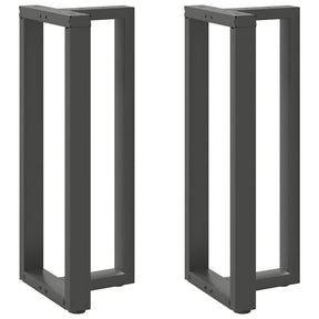 Vidaxl bartafelpoten 2 st t-vormig 50x35x(100-101) cm staal antraciet