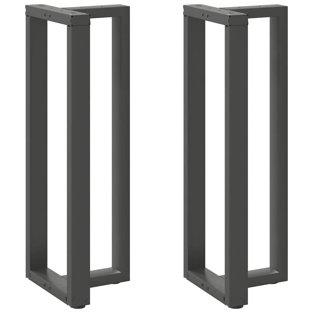 Vidaxl bartafelpoten 2 st t-vormig 40x35x(110-111) cm staal antraciet