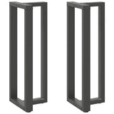 Vidaxl bartafelpoten 2 st t-vormig 40x35x(110-111) cm staal antraciet