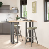 Vidaxl bartafelpoten 2 st t-vormig 40x35x(110-111) cm staal antraciet