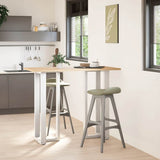 Vidaxl bartafelpoten 2 st t-vormig 50x35x(110-111) cm staal wit