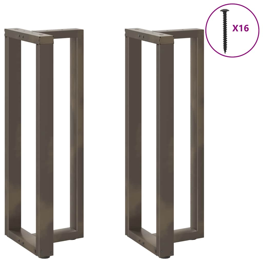 Vidaxl bartafelpoten 2 st t-vormig 50x35x(110-111) cm staal naturel