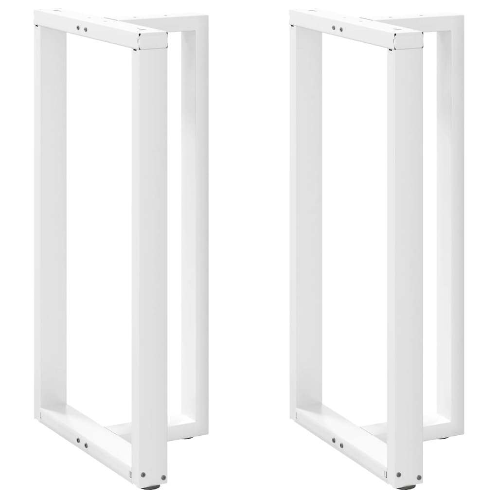 Vidaxl bartafelpoten 2 st t-vormig 60x35x(110-111) cm staal wit
