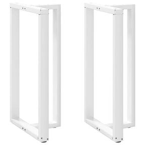 Vidaxl bartafelpoten 2 st t-vormig 60x35x(110-111) cm staal wit