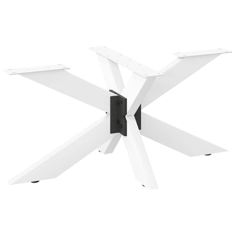 Vidaxl salontafelpoot spider vorm 98x58x(42-43) cm staal wit