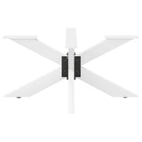 Vidaxl salontafelpoot spider vorm 98x58x(42-43) cm staal wit