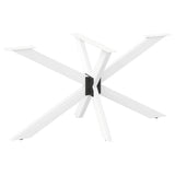 Vidaxl eettafelpoot spider vorm 150x78x(72-73) cm staal wit