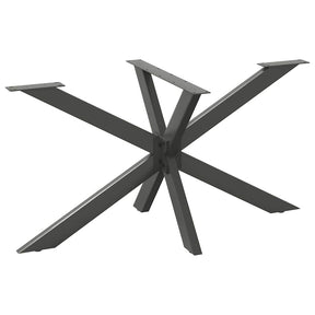 Vidaxl eettafelpoot spider vorm 150x78x(72-73) cm staal antraciet