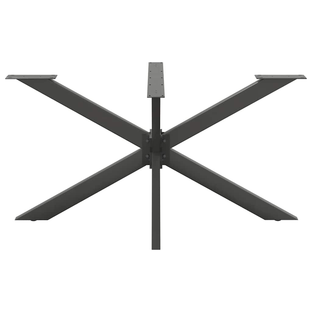 Vidaxl eettafelpoot spider vorm 150x78x(72-73) cm staal antraciet