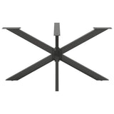Vidaxl eettafelpoot spider vorm 150x78x(72-73) cm staal antraciet