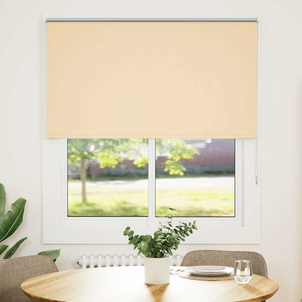 Vidaxl rolgordijn verduisterend 130x130 cm stofbreedte 126,6 cm beige
