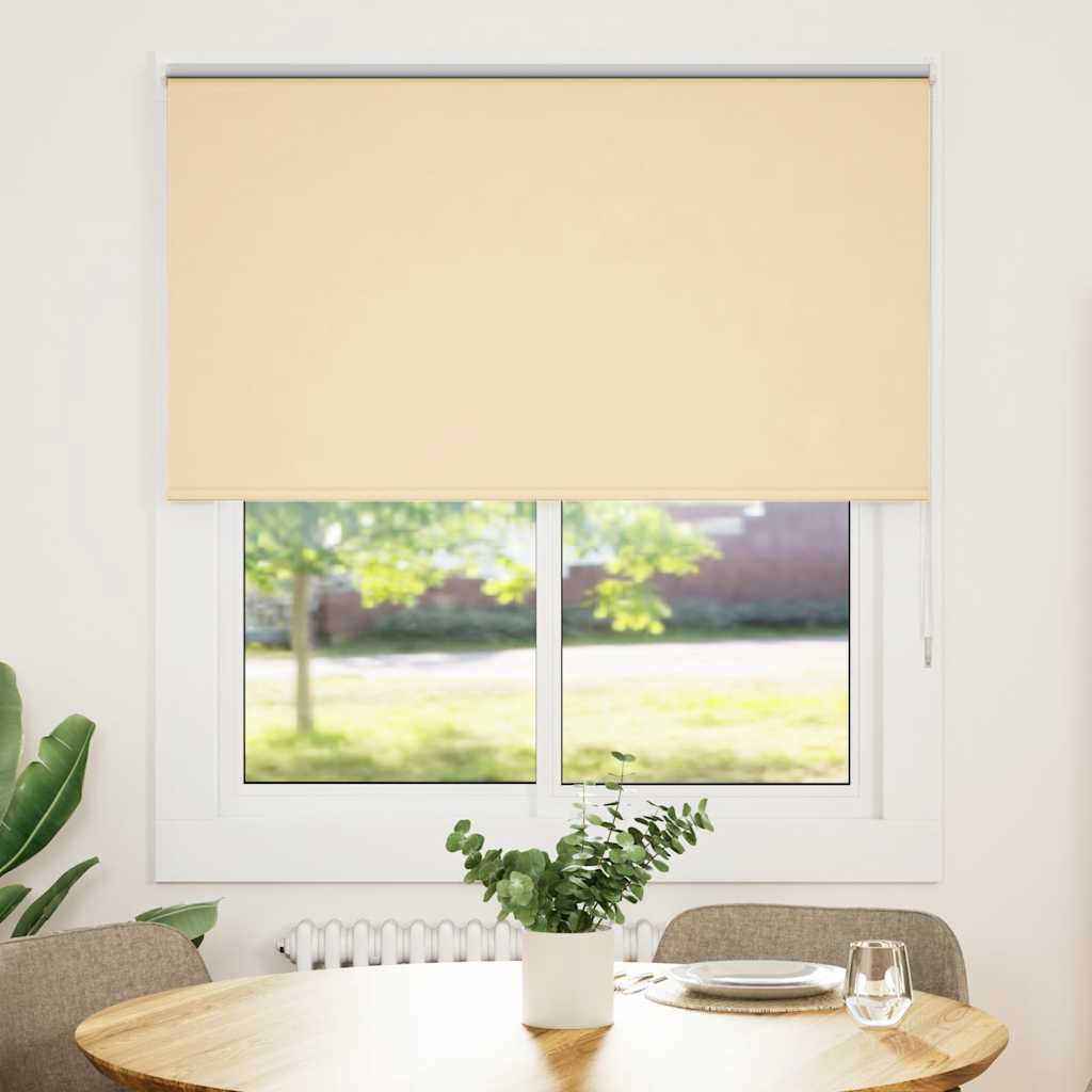 Vidaxl rolgordijn verduisterend 125x150 cm stofbreedte 121,6 cm beige