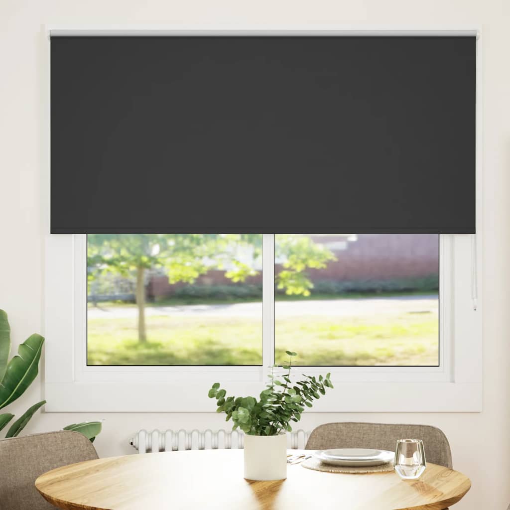 Vidaxl rolgordijn verduisterend 150x130 cm stofbreedte 146,6 cm zwart