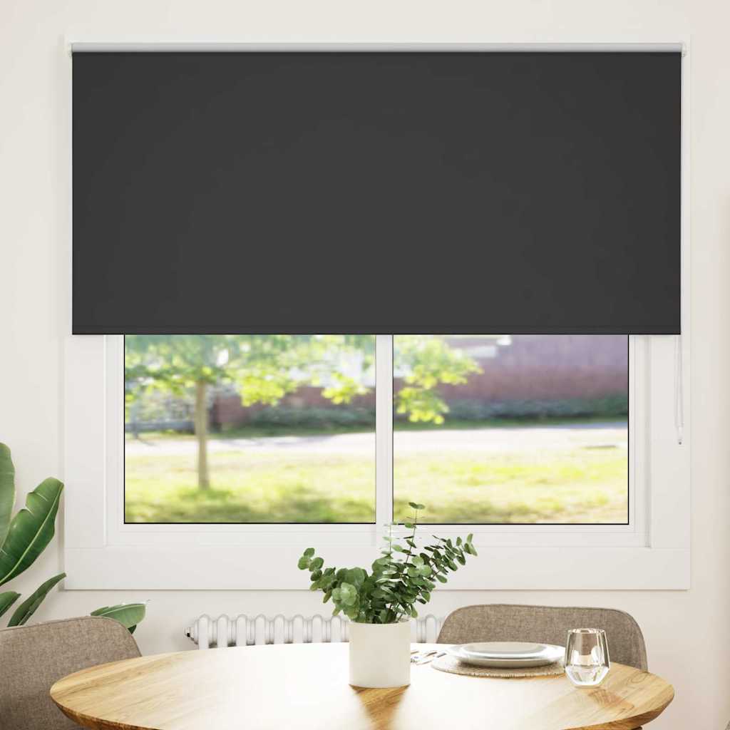 Vidaxl rolgordijn verduisterend 145x150 cm stofbreedte 141,6 cm zwart