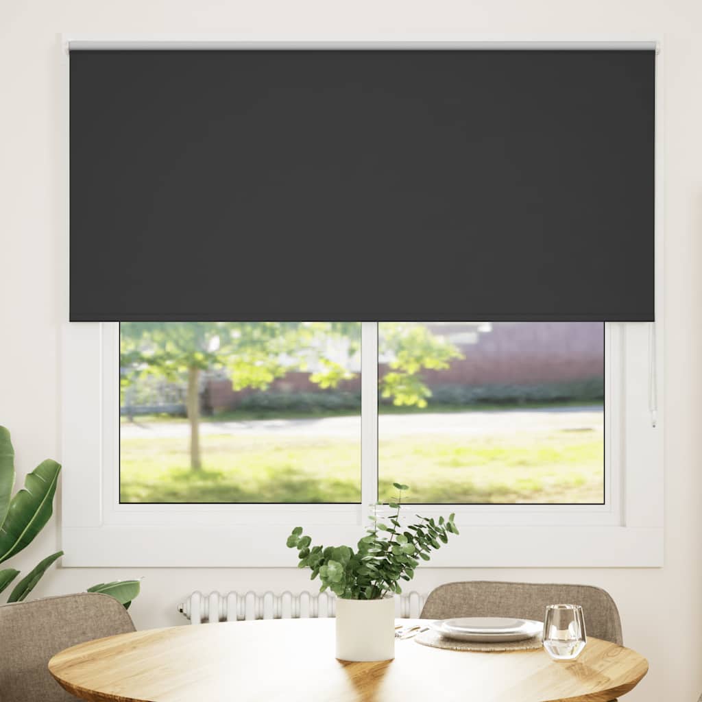 Vidaxl rolgordijn verduisterend 150x150 cm stofbreedte 146,6 cm zwart