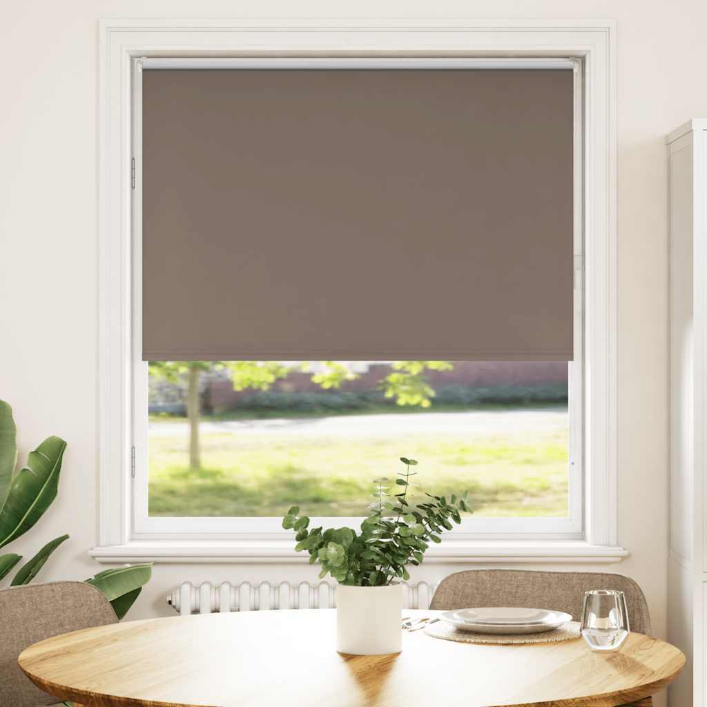 Vidaxl rolgordijn verduisterend koffie 105x130 cm stofbreedte 100,7 cm