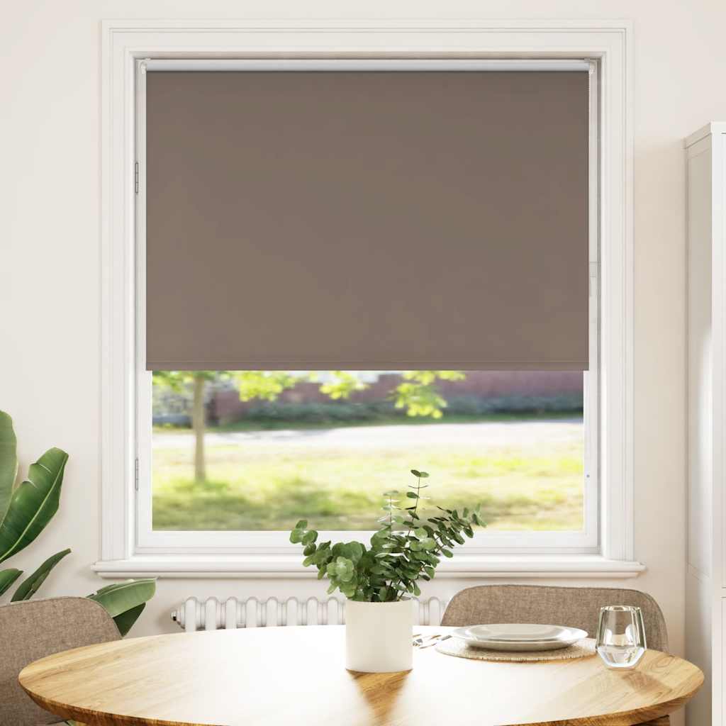 Vidaxl rolgordijn verduisterend koffie 100x150 cm stofbreedte 95,7 cm