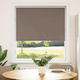 Vidaxl rolgordijn verduisterend koffie 110x150 cm stofbreedte 105,7 cm