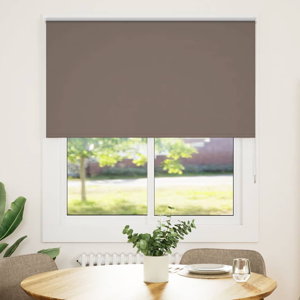 Vidaxl rolgordijn verduisterend koffie 125x150 cm stofbreedte 121,6 cm