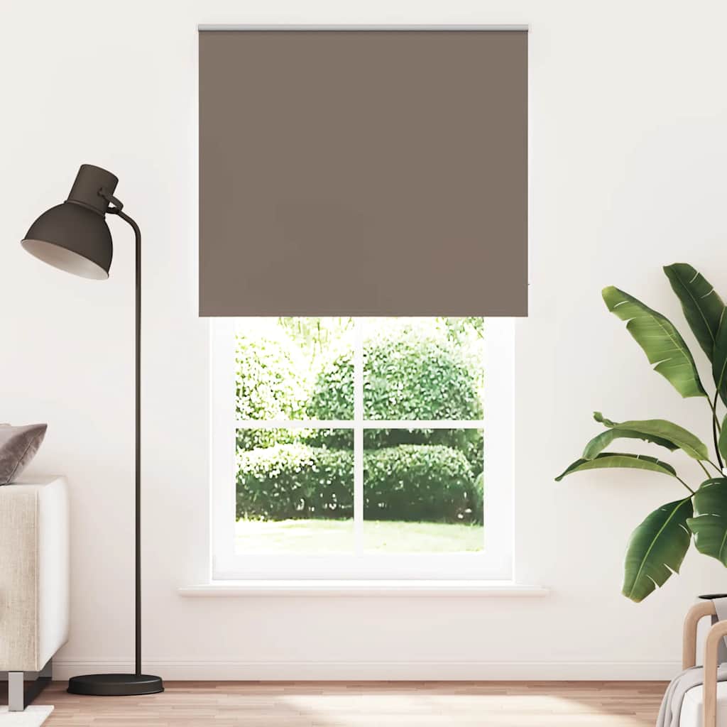 Vidaxl rolgordijn verduisterend koffie 130x230 cm stofbreedte 126,6 cm