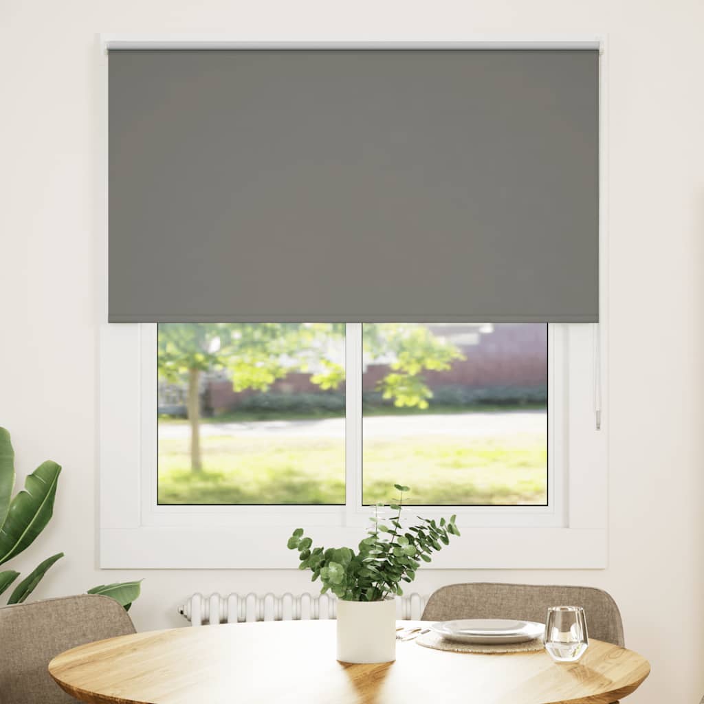 Vidaxl rolgordijn verduisterend 135x130 cm stofbreedte 131,6 cm grijs