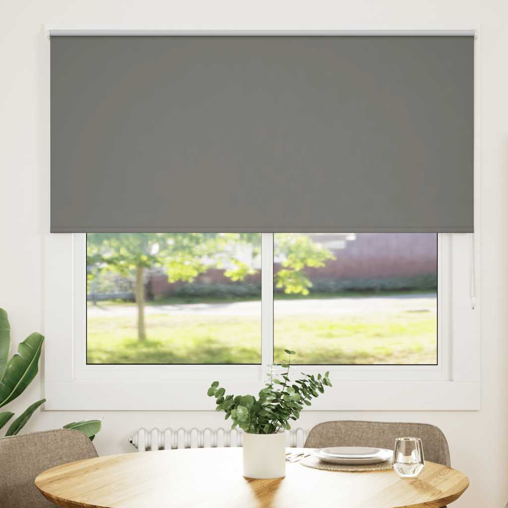 Vidaxl rolgordijn verduisterend 150x150 cm stofbreedte 146,6 cm grijs