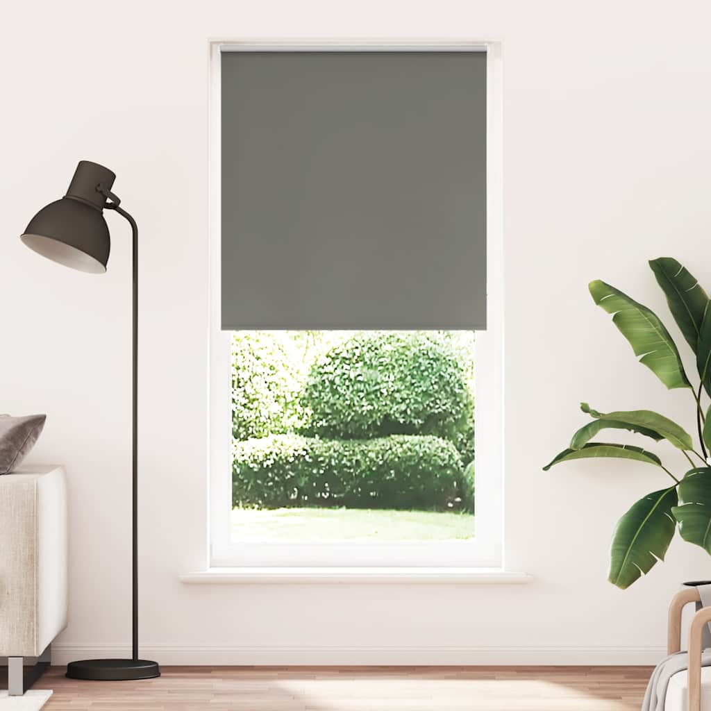 Vidaxl rolgordijn verduisterend 110x210 cm stofbreedte 105,7 cm grijs