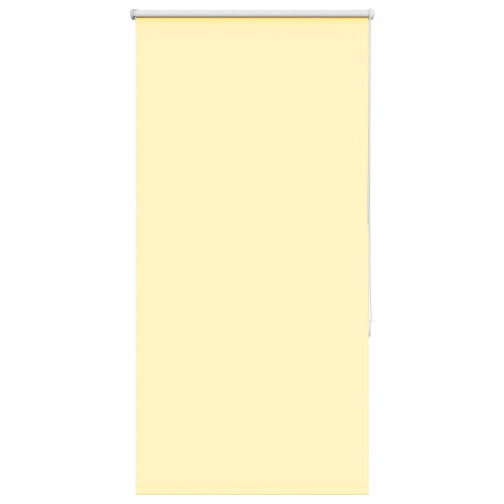 Vidaxl rolgordijn verduisterend 80x130 cm stofbreedte 75,7cm geel