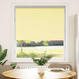 Vidaxl rolgordijn verduisterend 100x130cm stofbreedte 95,7cm geel