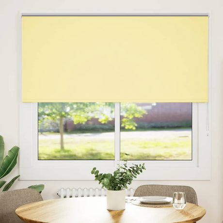 Vidaxl rolgordijn verduisterend 145x130 cm stofbreedte 141,6 cm geel