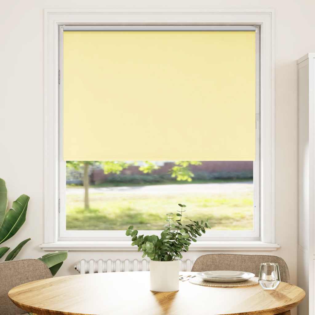 Vidaxl rolgordijn verduisterend 105x175 cm stofbreedte 100,7 cm geel