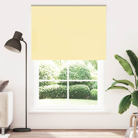 Vidaxl rolgordijn verduisterend 145x210 cm stofbreedte 141,6 cm geel