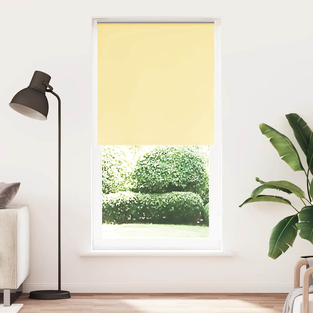 Vidaxl rolgordijn verduisterend 100x230cm stofbreedte 95,7cm geel
