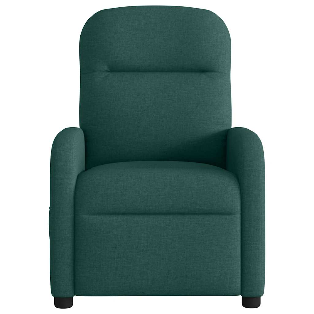 Vidaxl fauteuil verstelbaar stof donkergroen