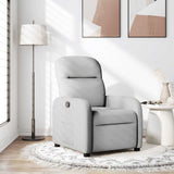 Vidaxl fauteuil verstelbaar stof wolk grijs