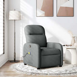 Vidaxl massagestoel donkergrijze stof
