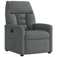 Vidaxl relaxfauteuil donkergrijze stof