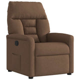 Vidaxl fauteuil verstelbaar stof bruin