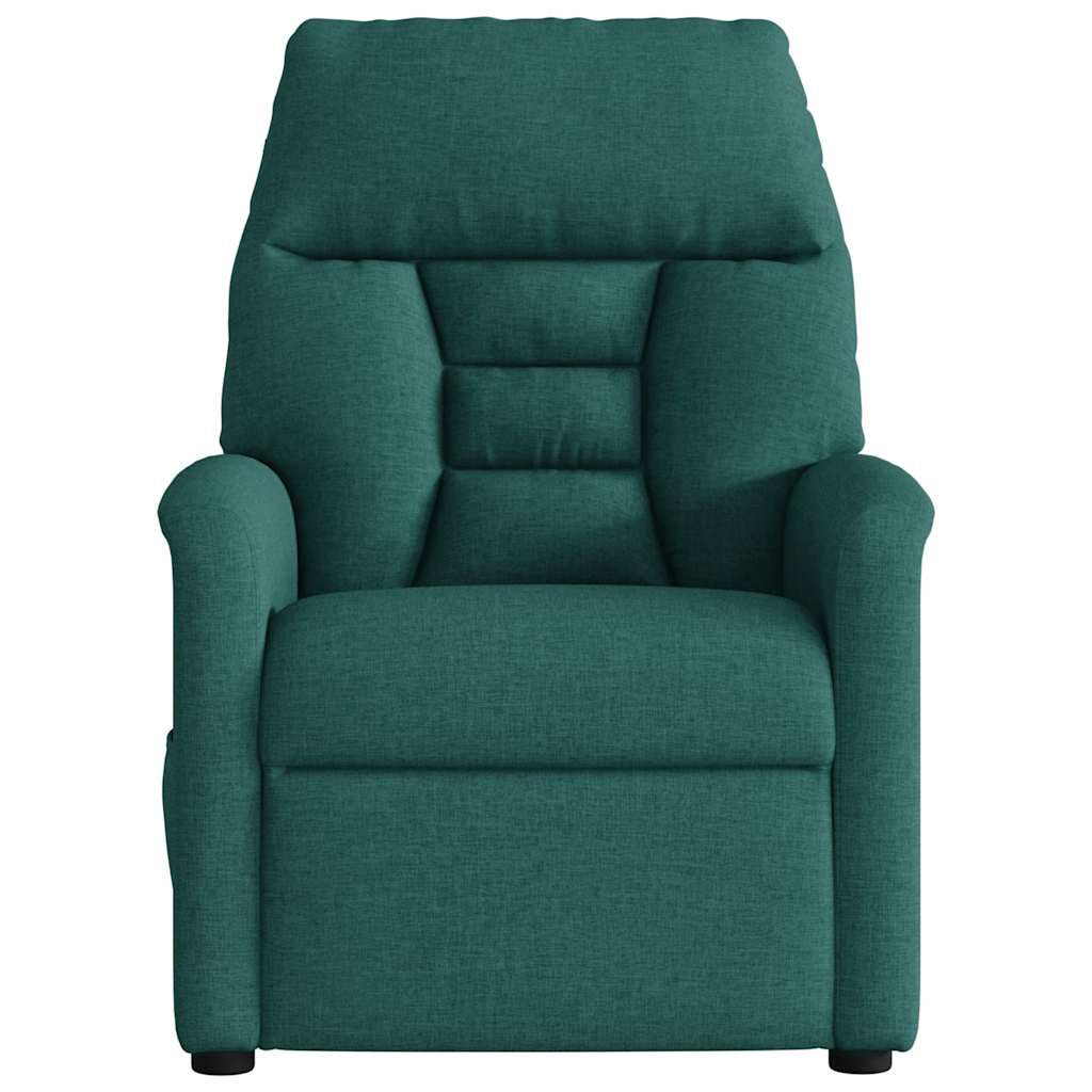 Vidaxl fauteuil verstelbaar stof donkergroen