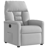 Vidaxl fauteuil verstelbaar stof wolk grijs