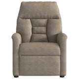 Vidaxl massagestoel microvezelstof taupe