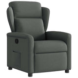 Vidaxl fauteuil verstelbaar stof donkergrijs