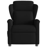 Vidaxl fauteuil verstelbaar stof zwart