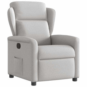 Vidaxl fauteuil verstelbaar stof wolk grijs