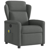 Vidaxl massagestoel donkergrijze stof